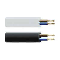 Kabel EDM 11851 C08 Bordeaux 2 x 0,75 mm 5 m - thumbnail