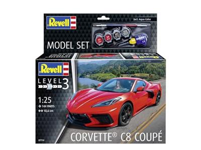 Revell 1/24 Corvette C8 Coupé Model Set