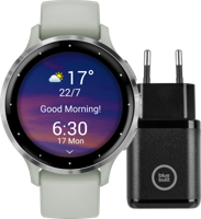 Garmin Venu 3S Zilver/Groen + BlueBuilt Oplader - thumbnail