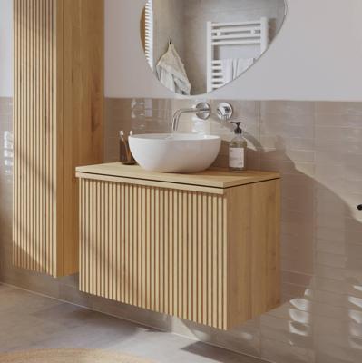 Ben Linea badmeubel incl. keramische waskom 80x45x72cm eiken naturel