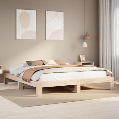 Bedframe zonder matras massief grenenhout 180x200 cm