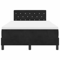 Boxspring bed met matras Zwart 120 x 190 cm Fluweel - thumbnail