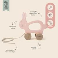 Trixie houten trekfiguur mrs. rabbit - thumbnail