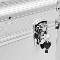 Power Dynamics RC100 Vinyl Record case voor 12 inch platen zilver - thumbnail