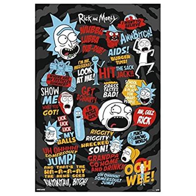 Poster Rick and Morty - Quotes 61x91,5cm