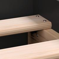 Bedframe met hoofd- en voeteneinde zwart 135x190 cm - thumbnail