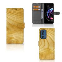 Motorola Edge 20 Pro | Book Style Case | Licht Hout - thumbnail