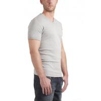 Garage T-Shirt V-neck semi bodyfit light grey (art 0302) - thumbnail