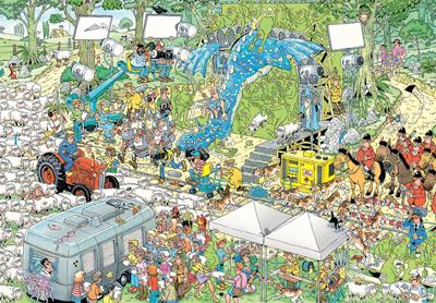 Jumbo Jan van Haasteren film set 2000 stukjes Jumbo Jan van Haasteren film set 2000 stukjes