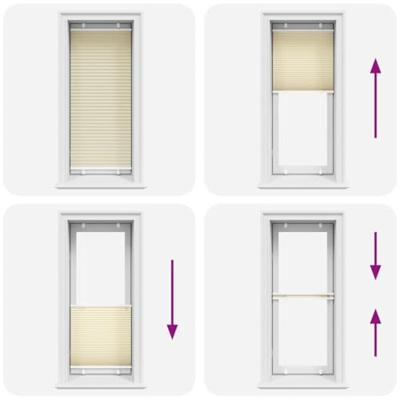 VidaXL Plissé rolgordijn 65x150 cm stofbreedte 64,4 cm polyester crème VidaXL Plissé rolgordijn 65x150 cm stofbreedte 64,4 cm polyester crème