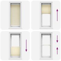 Pliss rolgordijn 65x150 cm stofbreedte 64,4 cm polyester crme - thumbnail