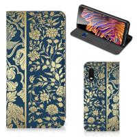 Samsung Xcover Pro Smart Cover Beige Flowers - thumbnail