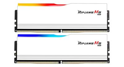 G.Skill Ripjaws M5 RGB Werkgeheugenset voor PC Retail DDR5 32 GB 2 x 16 GB On-die ECC 5200 MHz 288-pins DIMM CL40 F5-5200J4040A16GX2-RM5RW G.Skill Ripjaws M5 RGB Werkgeheugenset voor PC Retail DDR5 32 GB 2 x 16 GB On-die ECC 5200 MHz 288-pins DIMM CL40 F5-5200J4040A16GX2-RM5RW