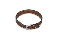 Beeztees cork - halsband hond - leer - bruin - 45 cm x 20 mm - thumbnail