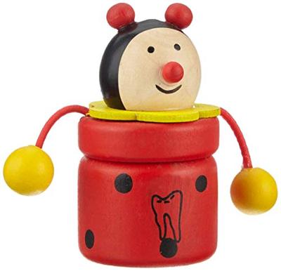 Small Foot houten melktandenpotje dier, 4st.