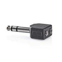 Nedis Stereo-adapter 6,35 mm male naar 2x 3,5 mm female - thumbnail