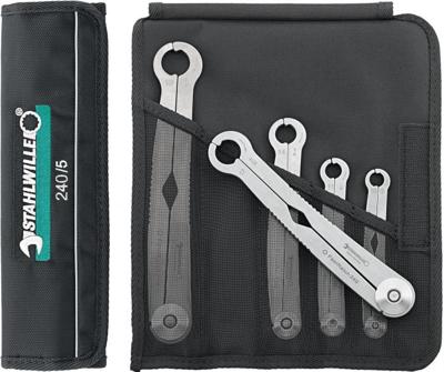 Stahlwille 96411006 240/6 Enkelvoudige ringsleutelset met ratel 6-delig Sleutelbreedte (metrisch) 8 - 19 mm