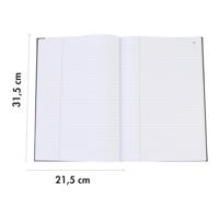 Notulenboek DOHE 09905 100 Lakens Bordeaux A4 - thumbnail