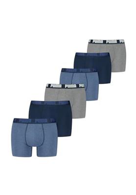 Puma everyday Boxershorts 6-pack Denim combinatie