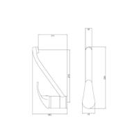 Mengkraan Rousseau Grijs Chrome Metaal Roestvrij staal Blik - thumbnail