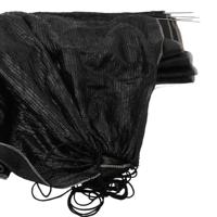 Kweektunnel 300x50x48,5 cm staal en polyetheen zwart - thumbnail