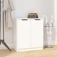 VidaXL Schoenenkast 59x35x70 cm bewerkt hout wit - thumbnail