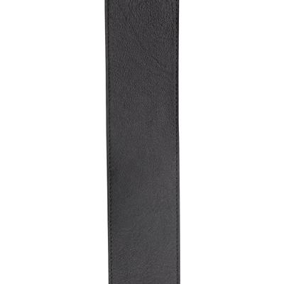 D&apos;Addario 30BAL00 Comfort Leather Auto Lock Guitar Strap Black gitaarband - thumbnail