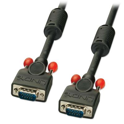 LINDY 36371 VGA-kabel VGA Aansluitkabel VGA-stekker 15-polig, VGA-stekker 15-polig 0.50 m Zwart