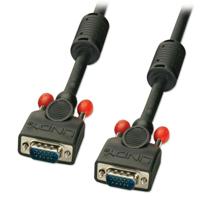 LINDY 36371 VGA-kabel VGA Aansluitkabel VGA-stekker 15-polig, VGA-stekker 15-polig 0.50 m Zwart - thumbnail