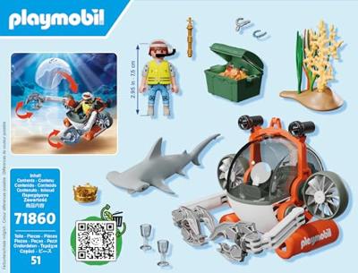 Playmobil® Action Heroes Schattenjacht met onderzeeër Playmobil® Action Heroes Schattenjacht met onderzeeër