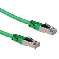 ACT Groene 10 meter LSZH SFTP CAT6A patchkabel met RJ45 connectoren - thumbnail