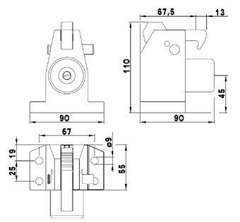 DX Deurvastzetter Robusto vloermodel - RVS