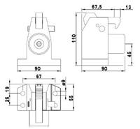 DX Deurvastzetter Robusto vloermodel - RVS - thumbnail