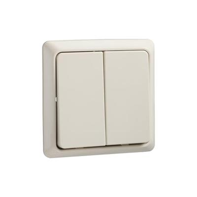 ELSO dubbele knop 506190 42V/1A UP RENOVATIE parelwit 1 stuk(s) ELSO dubbele knop 506190 42V/1A UP RENOVATIE parelwit 1 stuk(s)