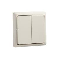 ELSO dubbele knop 506190 42V/1A UP RENOVATIE parelwit 1 stuk(s) - thumbnail