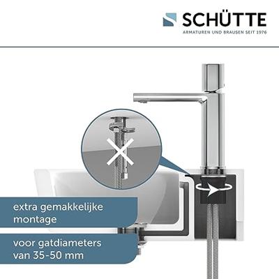 Schütte Schutte new york ééngreepsmengkraan wastafel | chroom - 33610 Schütte Schutte new york ééngreepsmengkraan wastafel | chroom - 33610