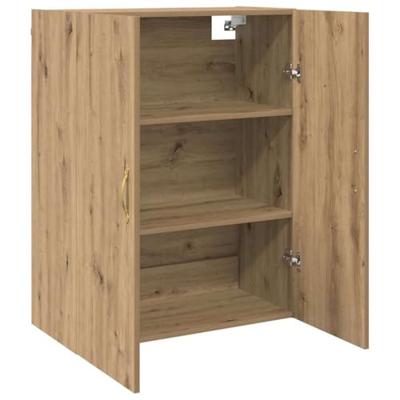 Wandkast 2 pcs Artisan Eiken 69,5 x 34 x 90 cm Bewerkt hout