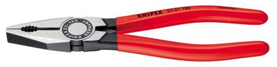 Knipex Kombitang | Kunststof bekleed | Zwart geatramenteerd | Lengte 180 mm | Zelfbedieningskaart/blister - 03 01 180 SB