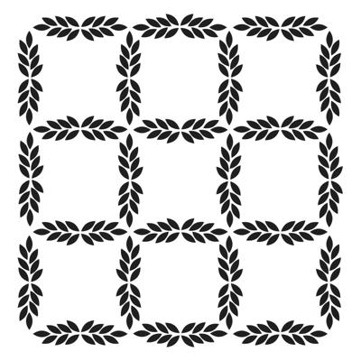 The Crafter's Workshop • template 15x15cm leaf grid