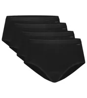 Ten Cate Basics Midi Slip 4-pack Zwart-XXL - thumbnail