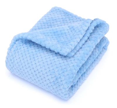 Nobleza Deken voor hond en kat - Lichtblauw pluche - Maat L - 100x120 cm