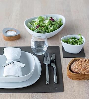 LIND DNA - Dinner Mat Square - Placemat 35x45cm Nupo Caviar LIND DNA - Dinner Mat Square - Placemat 35x45cm Nupo Caviar