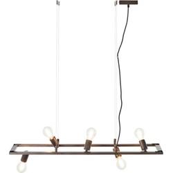 Brilliant lamp Kalla hanglamp 5flg antiek / zwart