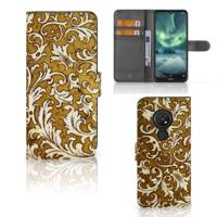 Wallet Case Nokia 7.2 | Nokia 6.2 Barok Goud | Portemonnee hoesje - thumbnail