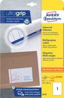 Etiket avery 6119 210x297mm a4 wit 25st - thumbnail