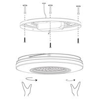 Eglo Plafonnière Zigbee Capasso-Z wit - Ø 34cm 900008 - thumbnail