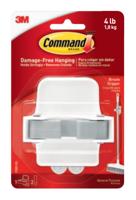 Bezemhouder Command inclusief bevestigingsstrip wit - thumbnail