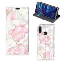 Huawei Y7 hoesje Y7 Pro (2019) Smart Cover Lovely Flowers - thumbnail