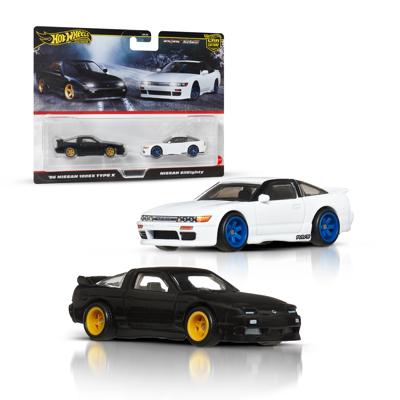 Hot Wheels Premium Car Culture Diecast Vehicle 2-Pack 1/64 '96 Nissan 180SX Type X & Nissan SilEighty