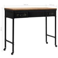 Wandtafel 100x33,5x80 cm MDF en vurenhout - thumbnail